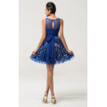 Grace Karin Nouvelle robe de cocktail Royal Blue sans manches sans manches CL007574-1